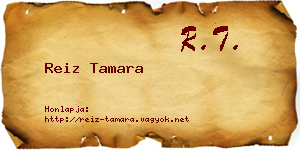 Reiz Tamara névjegykártya