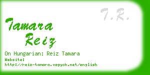 tamara reiz business card